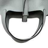 エルメス HERMES ピコタンロックPM K刻 ブルーグラシエ シルバー金具 トリヨン レディース ハンドバッグ