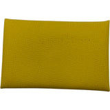 エルメス HERMES カルヴィ U刻 ジョーヌナブル シルバー金具 エプソン レディース カードケース