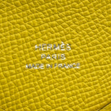 エルメス HERMES カルヴィ U刻 ジョーヌナブル シルバー金具 エプソン レディース カードケース