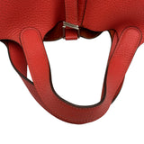 エルメス HERMES ピコタンロックPM R刻 ルージュビヴォワンヌ シルバー金具 トリヨン レディース ハンドバッグ