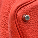 エルメス HERMES ピコタンロックPM R刻 ルージュビヴォワンヌ シルバー金具 トリヨン レディース ハンドバッグ