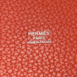 エルメス HERMES ピコタンロックPM R刻 ルージュビヴォワンヌ シルバー金具 トリヨン レディース ハンドバッグ