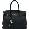 エルメス HERMES バーキン30 □J刻 ブラック シルバー金具 トリヨン レディース ハンドバッグ