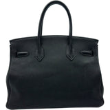 エルメス HERMES バーキン30 □J刻 ブラック シルバー金具 トリヨン レディース ハンドバッグ