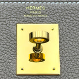 エルメス HERMES ケリー28 内縫い B刻 エトゥープ ゴールド金具 トゴ レディース ハンドバッグ