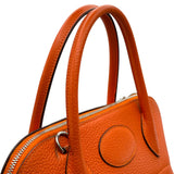 エルメス HERMES ボリード31 □R刻 オレンジ シルバー金具 トリヨン レディース ショルダーバッグ