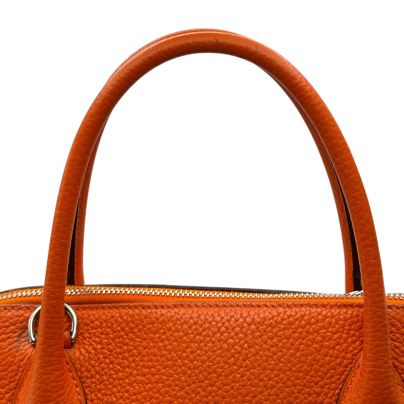エルメス HERMES ボリード31 □R刻 オレンジ シルバー金具 トリヨン