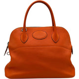 エルメス HERMES ボリード31 □R刻 オレンジ シルバー金具 トリヨン レディース ショルダーバッグ