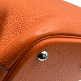 エルメス HERMES ボリード31 □R刻 オレンジ シルバー金具 トリヨン レディース ショルダーバッグ