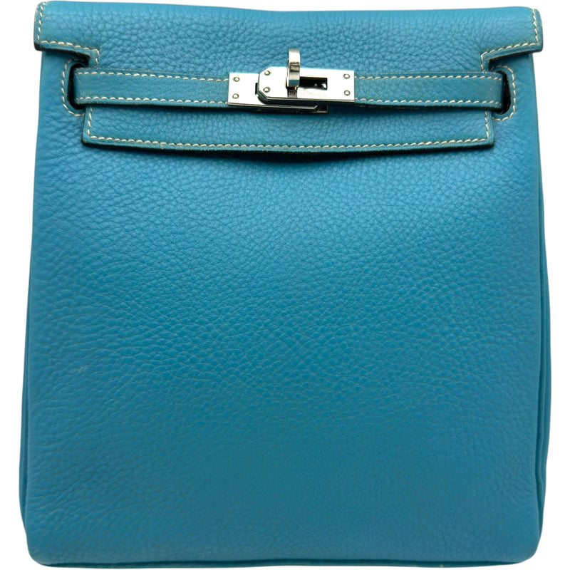 エルメス HERMES ケリーアドPM ▢C刻 ブルージーン シルバー金具