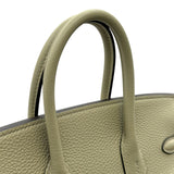 エルメス HERMES バーキン25 Z刻 セージ シルバー金具 トゴ レディース ハンドバッグ