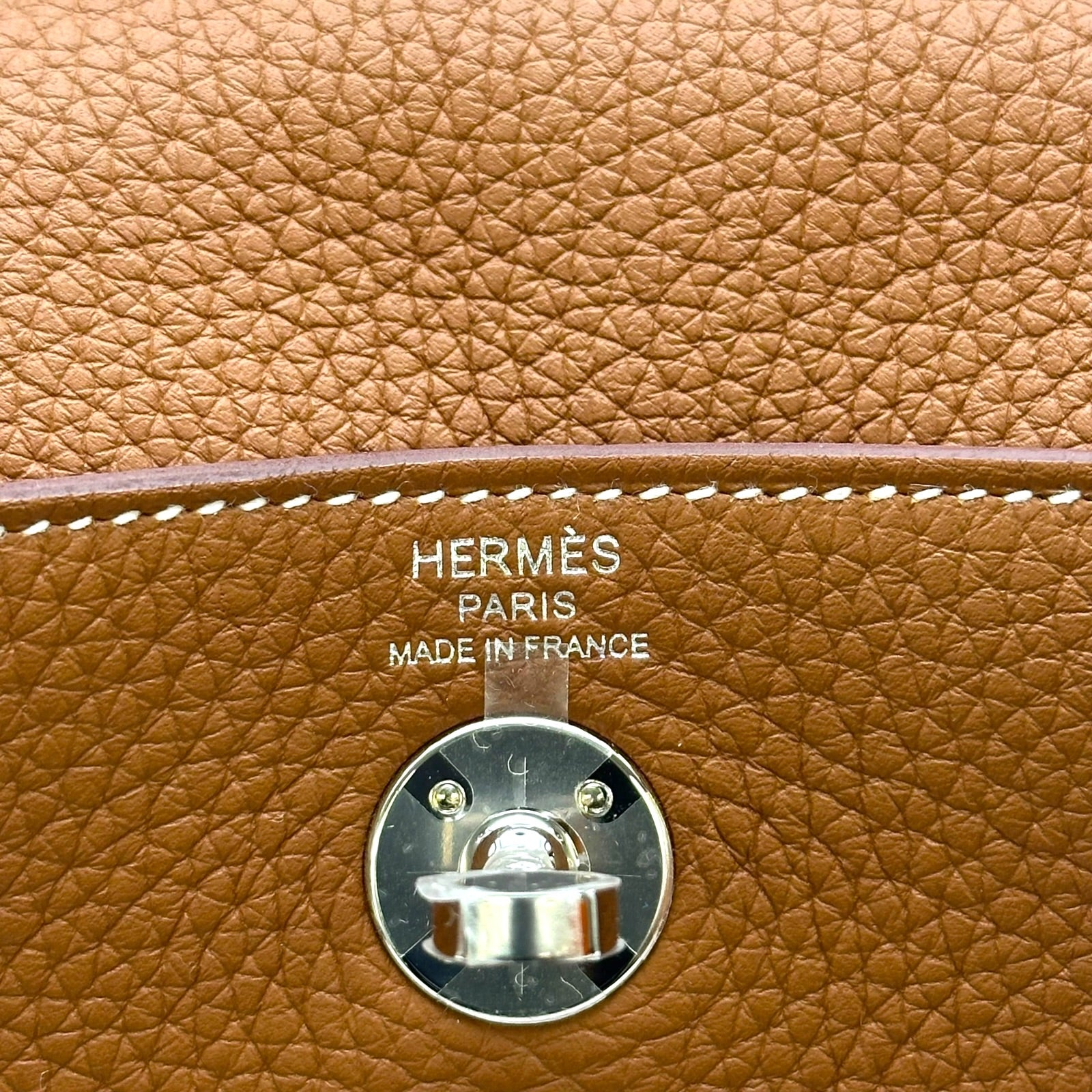 エルメス HERMES リンディミニ K刻 ゴールド シルバー金具 トリヨン 