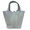 エルメス HERMES ピコタンロックPM K刻 ブルーグラシエ/シルバー金具 トリヨン レディース ハンドバッグ