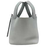 エルメス HERMES ピコタンロックPM K刻 ブルーグラシエ/シルバー金具 トリヨン レディース ハンドバッグ