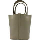 エルメス HERMES ピコタンロックPM K刻 クレ シルバー金具 トリヨン レディース ハンドバッグ