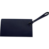 エルメス HERMES ケリーポケットロング W刻 ブルーサフィール シルバー金具/ゴールド金具 シェーブル レディース 長財布