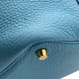 エルメス HERMES ピコタンロック PM C刻 ブルーアズール ゴールド金具 トリヨン レディース トートバッグ