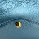 エルメス HERMES ピコタンロック PM C刻 ブルーアズール ゴールド金具 トリヨン レディース トートバッグ