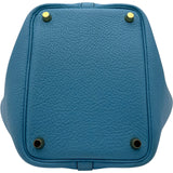 エルメス HERMES ピコタンロック PM C刻 ブルーアズール ゴールド金具 トリヨン レディース トートバッグ