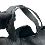 エルメス HERMES ピコタンロックMM X刻 ブラック シルバー金具 トリヨン レディース ハンドバッグ