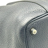 エルメス HERMES ピコタンロックPM D刻 ブルーインディゴ シルバー金具 トリヨン レディース ハンドバッグ