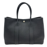 エルメス HERMES ガーデンパーティTPM U刻 ブラック/シルバー金具 ネゴンダ レディース トートバッグ