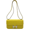 エルメス HERMES コンスタンス エラン W刻 リモンチェッロ/シルバー金具 オーストリッチ レディース ショルダーバッグ