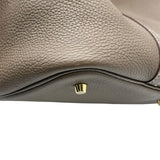 エルメス HERMES ピコタンロックMM Z刻 エトゥープ ゴールド金具 トリヨン レディース ハンドバッグ