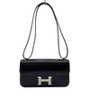 エルメス HERMES コンスタンス エラン K刻 ブラック/シルバー金具 ボックスカーフ レディース ショルダーバッグ