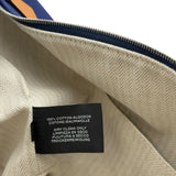 エルメス HERMES ブリッドアブラックGM ブルー シルバー金具 トワル レディース ハンドバッグ