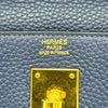 エルメス HERMES ケリー32 内縫い ▢R刻 ブルーサフィール ゴールド金具 トリヨン レディース ハンドバッグ