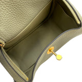 エルメス HERMES リンディミニ B刻印 セージ ゴールド金具 トリヨン レディース ショルダーバッグ