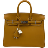 エルメス HERMES バーキン25 K刻 ナチュラルサブレ シルバー金具 トゴ レディース ハンドバッグ
