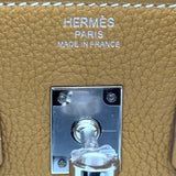 エルメス HERMES バーキン25 K刻 ナチュラルサブレ シルバー金具 トゴ レディース ハンドバッグ