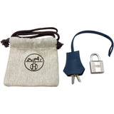 エルメス HERMES バーキン25 トリコロール K刻 ディープブルー/ブルーイドラ/ノワール エプソン レディース ハンドバッグ