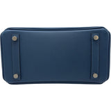 エルメス HERMES バーキン25 トリコロール K刻 ディープブルー/ブルーイドラ/ノワール エプソン レディース ハンドバッグ