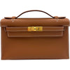 エルメス HERMES ポシェットケリー K刻 ゴールド ゴールド金具 スイフト レディース ハンドバッグ