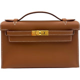 エルメス HERMES ポシェットケリー K刻 ゴールド ゴールド金具 スイフト レディース ハンドバッグ