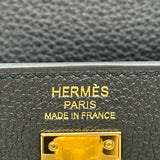 エルメス HERMES ケリー25 内縫い K刻 ブラック ゴールド金具 トゴ レディース ショルダーバッグ