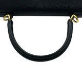エルメス HERMES ケリー25 内縫い K刻 ブラック ゴールド金具 トゴ レディース ショルダーバッグ