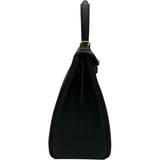 エルメス HERMES ケリー25 内縫い K刻 ブラック ゴールド金具 トゴ レディース ショルダーバッグ