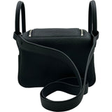 エルメス HERMES リンディミニ K刻 ブラック シルバー金具 トリヨン レディース ショルダーバッグ