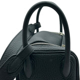 エルメス HERMES リンディミニ K刻 ブラック シルバー金具 トリヨン レディース ショルダーバッグ