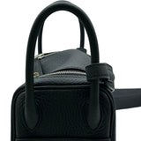 エルメス HERMES リンディミニ K刻 ブラック シルバー金具 トリヨン レディース ショルダーバッグ