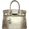 エルメス HERMES バーキン30 X刻 ヒマラヤ シルバー金具 ニロティカスマット レディース ハンドバッグ
