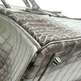 エルメス HERMES バーキン30 X刻 ヒマラヤ シルバー金具 ニロティカスマット レディース ハンドバッグ