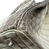 エルメス HERMES バーキン30 X刻 ヒマラヤ シルバー金具 ニロティカスマット レディース ハンドバッグ