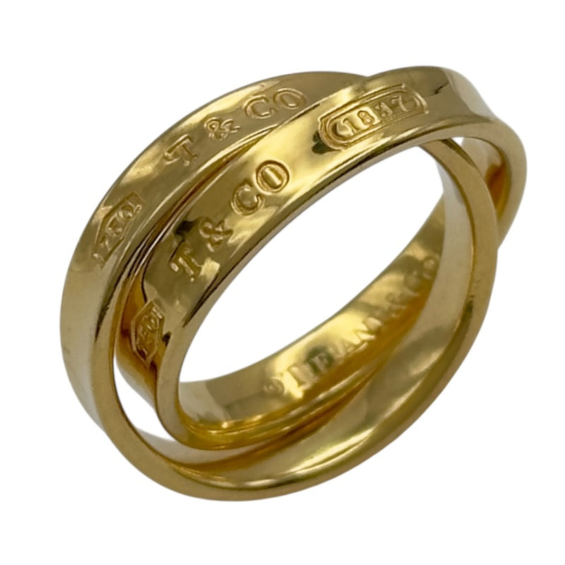 ティファニー TIFFANY＆CO 1837ナローダブルリング ゴールド 750