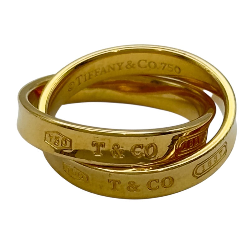 ティファニー TIFFANY＆CO 1837ナローダブルリング ゴールド 750