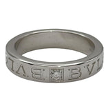 ブルガリ BVLGARI ダブルロゴリング ホワイトゴールド Au750 ジュエリー